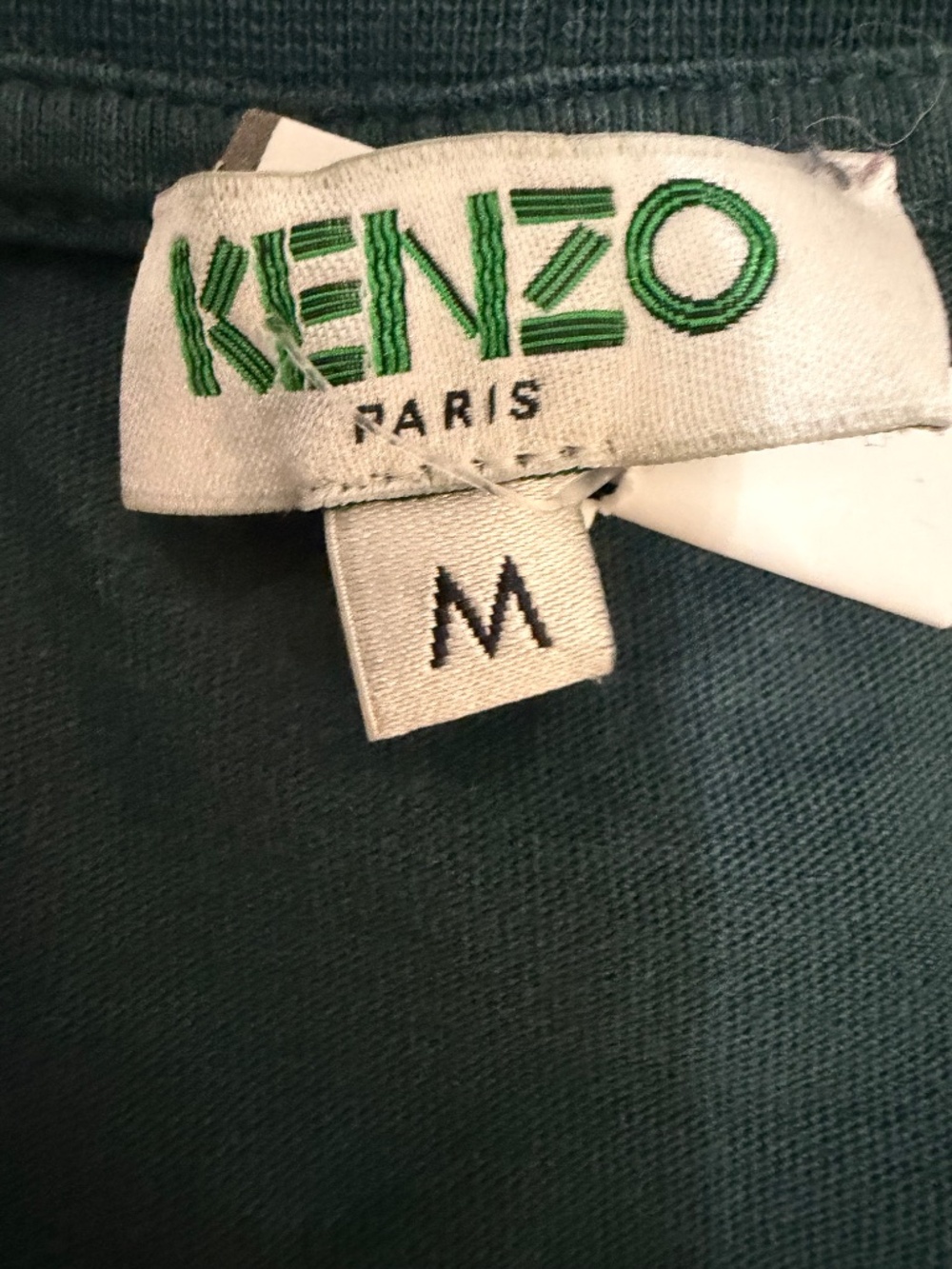 KENZO Paris Iconic Tiger T-Shirt - SS21 Navy/Dark Green - Size Medium - Picture 2 of 13